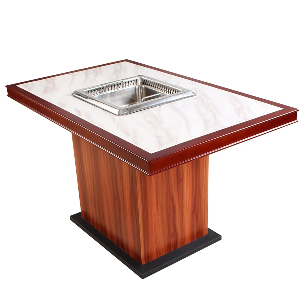 AOPA Factory No Need Lay Pipes Physical Filtration Smokeless Steamboat Hot Pot Table