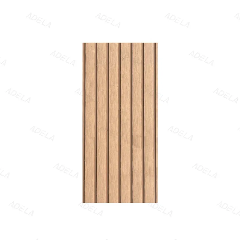 High density decorative fluted boards wall cladding wpc outdoor wall panel