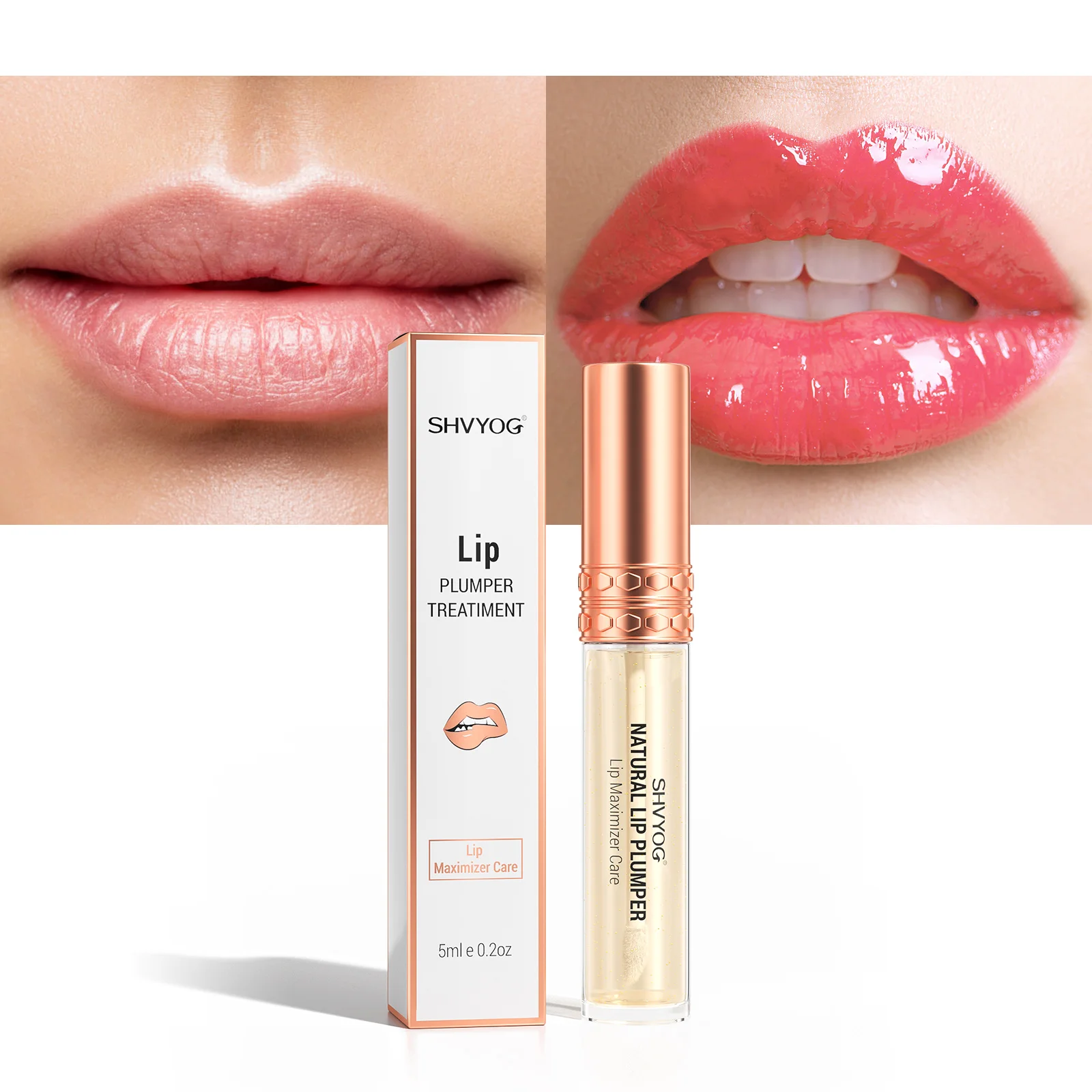 Low Moq Private Label Lipgloss Plumping Plant Plumper Lip Oil Gloss Lip Care Serum Moisturizing & Hydrated Sexy Lips