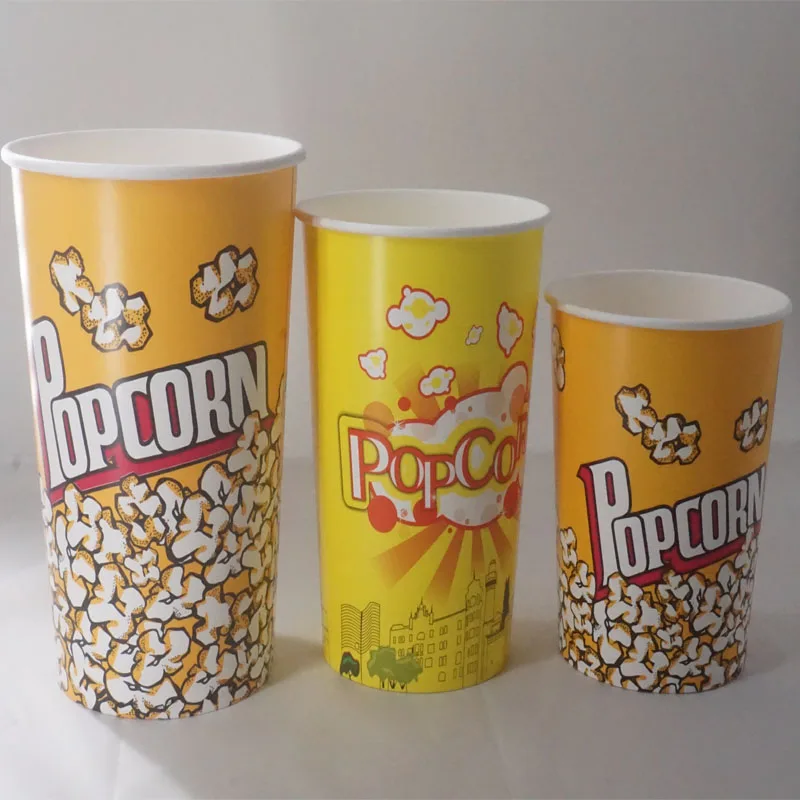 Snack Attack Popcorn Bucket Popcorn Popper 36oz 32oz Disposable Paper Popcorn Containers High Quality Food Grade Paper 50000pcs