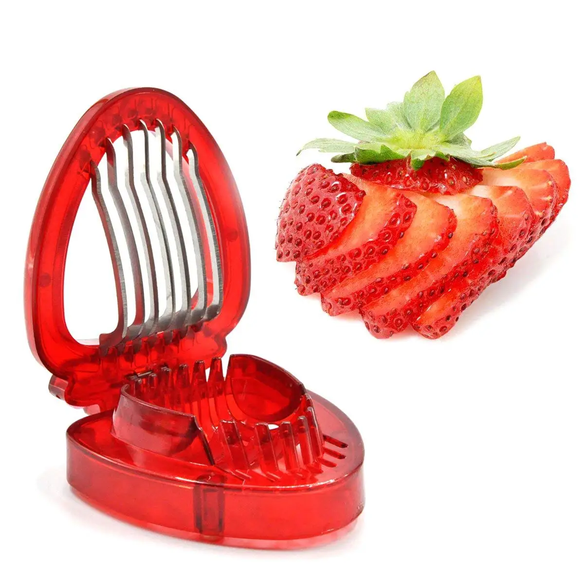 Stainless Steel Vegetable Peeler Hullers Salad Slice Banana Strawberry Cutter Salad Maker Home Kitchen Tools
