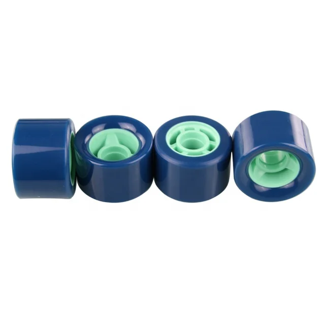 Customs Color Core PU Casting Wheels 63mm Polyurethane Pro quad roller skate Wheels For ski Side set Skateboard Wheels