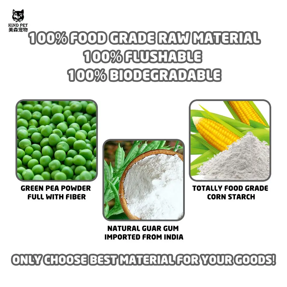 Popular Cat Sand Manufacturer Factory OEM Premium Strong Agglomeration Tofu Granule Arena Para Gatos Cat Litter