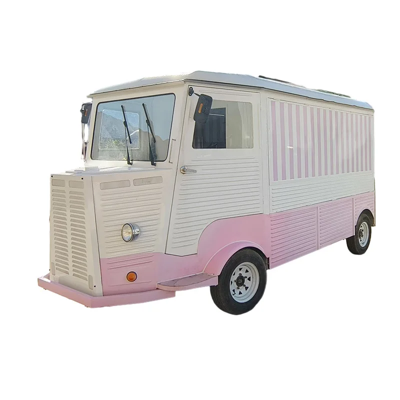 Mobile Food Truck Electric Food Cart Juice Ice Cream Cart Hot Dog Food Truck Trailer With Full Kitchen