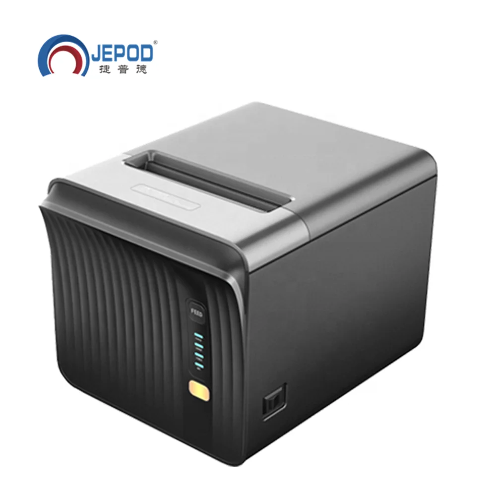 JEPOD JP-P80A POS 80mm Ticket Thermal Printer USB Cable Marker Sleeve/tube