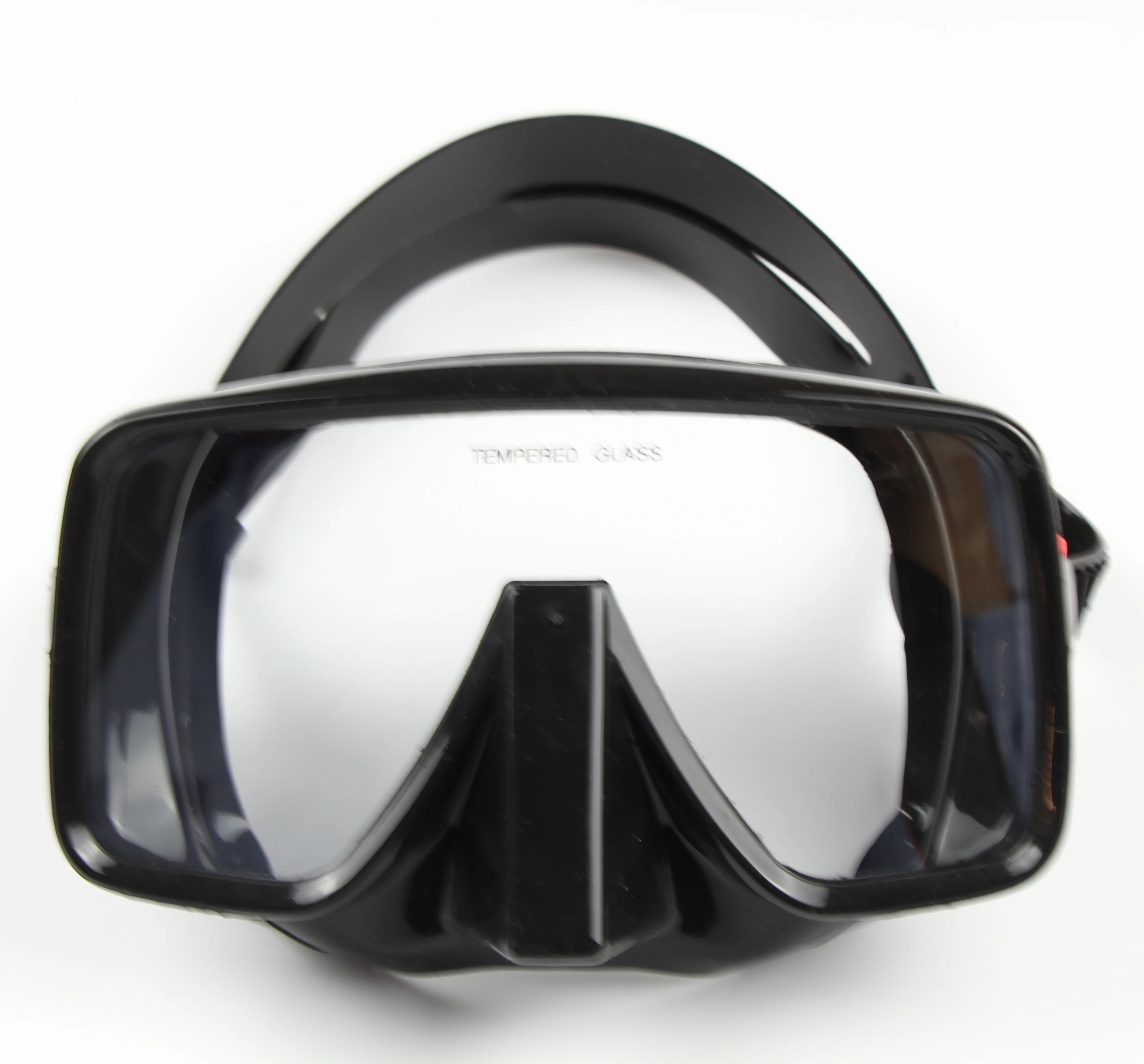 Factory Frameless Anti Fog Scuba Diving Goggles oval Snorkeling Tempered Glass Wide View single lens Dive Mask