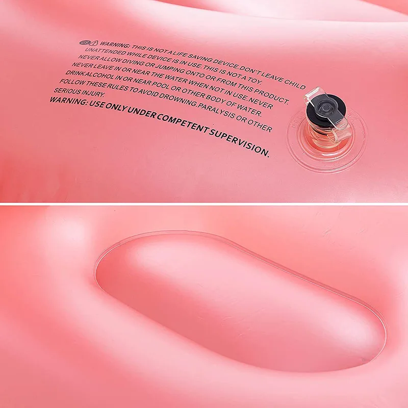 Inflatable Flamingo Pool Float Adult Size, 49 X 43 X 40 inch Large Blowpipe Pool Float Ride, Party Decoration Casual Toy