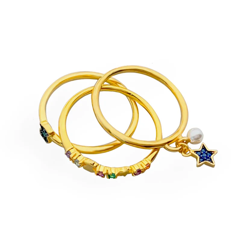 High Quality S925 Sterling Silver Vermeil Touses Bear Pattern Ring Fashion Gemstone Stacking Ring Jewelry