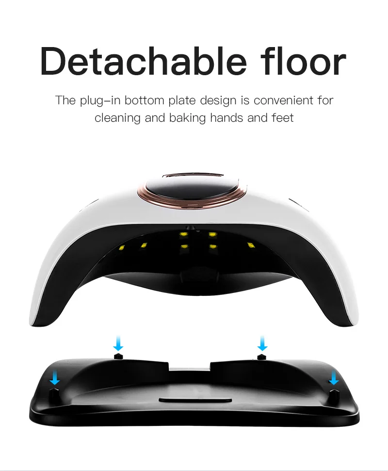 2022 New V8 168W Uv Lamp Gel Nail Polish Dryer Nail Curing Light Cordless Led Nail Lamp