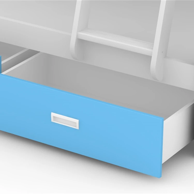 High Quality Modern Space Saving Kids Bedroom Furniture Mdf Bunk Beds Children Double Twins Bed With Drawers