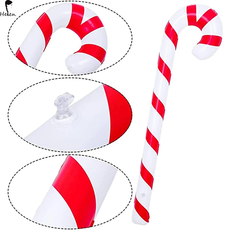 Christmas Inflatable Candy Canes Inflatable Candy Sticks for Christmas Indoor Outdoor Party Decorations