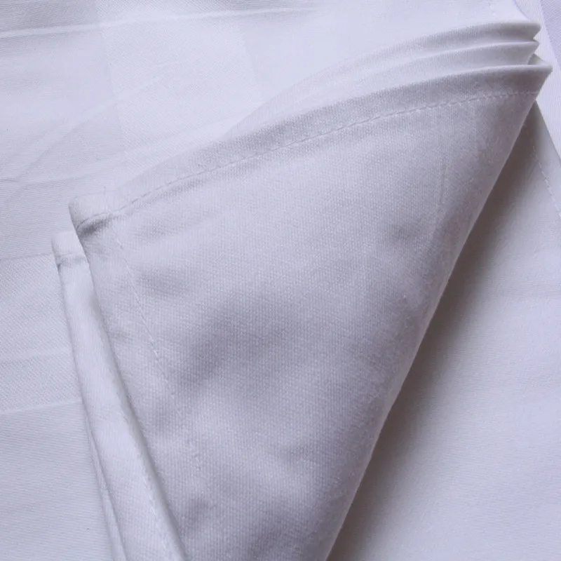 Libosa Cotton satin frame jacquard wiping towel full cotton white folding napkin square placemats napkin 50*50cm