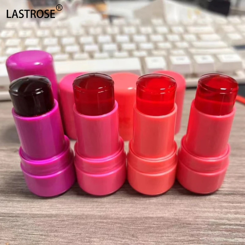 Multi color face repairing moisturizing lip and cheek dual-use neutral gel blusher stick cooling water gel tint