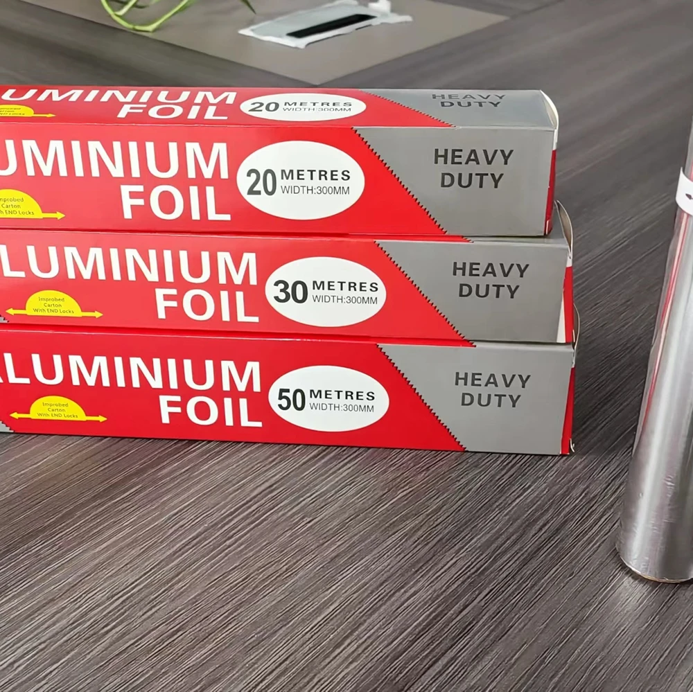 Food Grade 8011 O 10 12 15 20 micron Aluminum Foil Roll Household Metal Foil for Food Packing