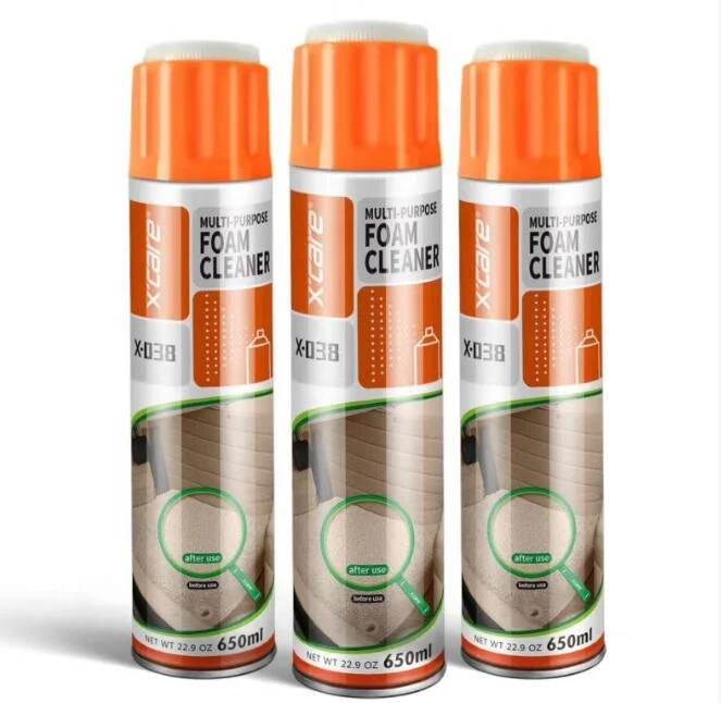 China Whole Factory Direct Supply Multi-purpose Foam Cleaner With A Brush Cap On The Top 650ml