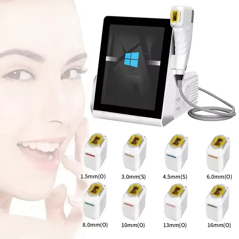 Portable 12 lines wrinkle removal anti-aging face lifting body shape 4D 12D ice Hi eye lift Fu machine for salon