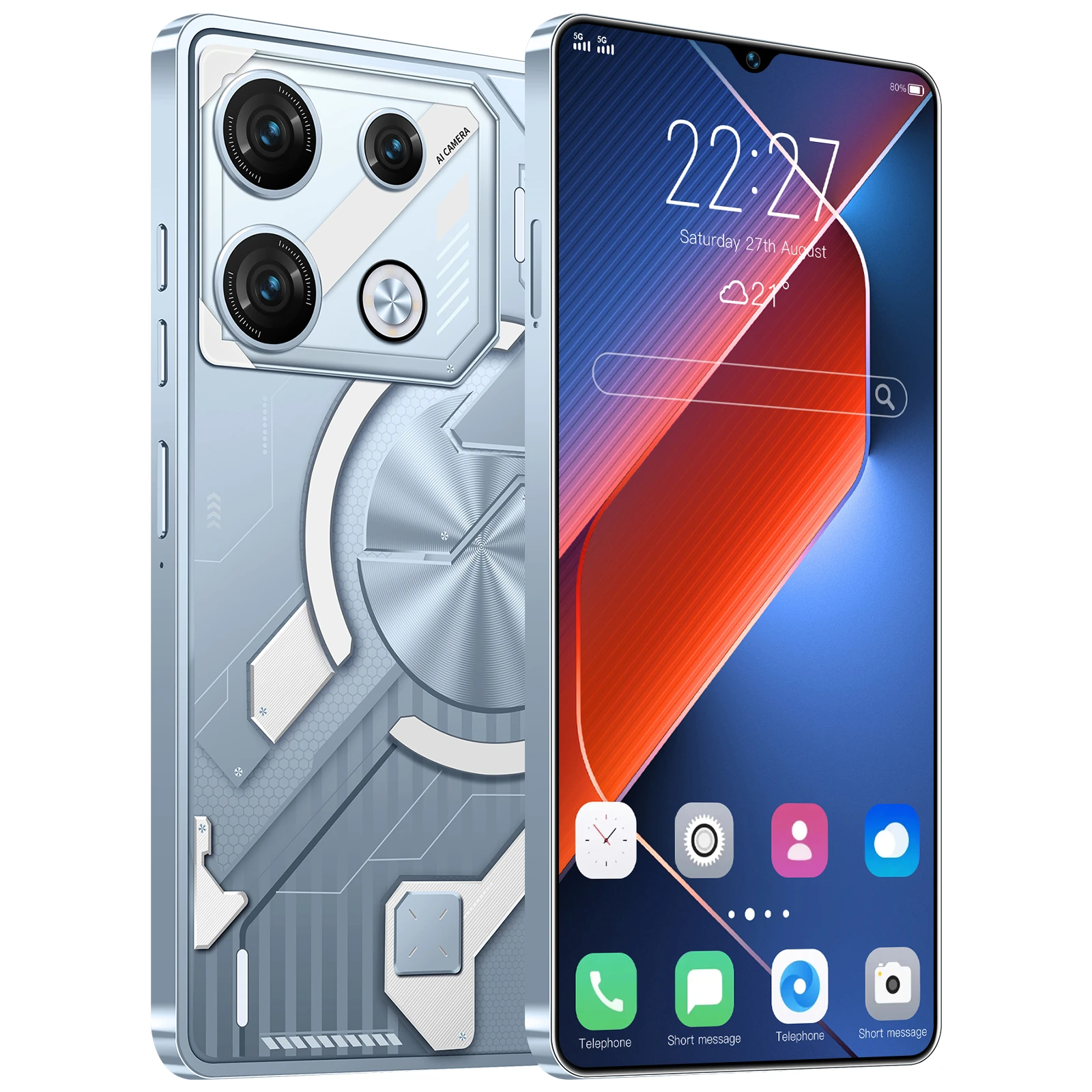 Hot Selling GT10pro Original 7.3 Inch 16GB+1TB Unlocked Cell Mobile Phones Dual Sim Android13 5G Smart Phone