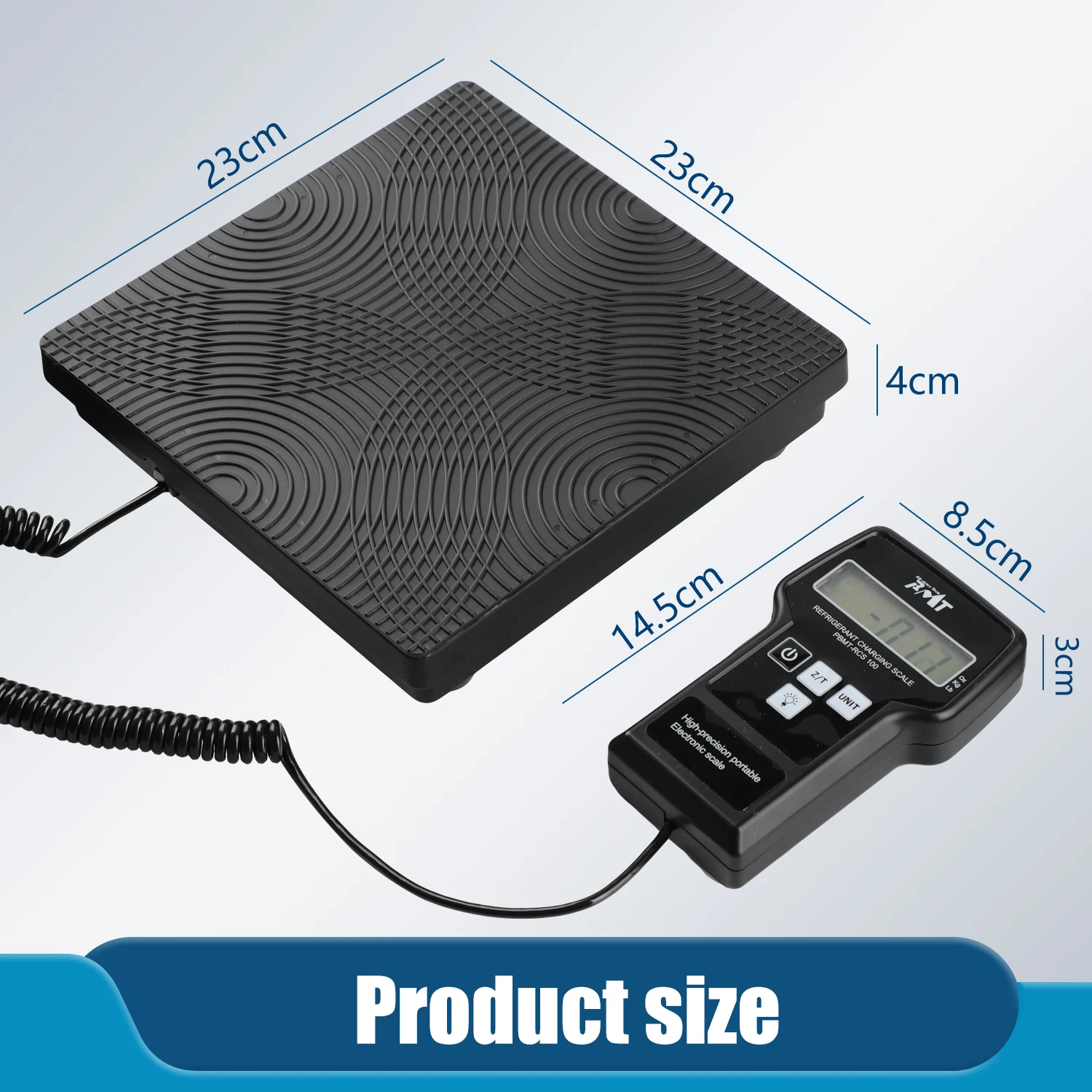 PB Motor TECH 220LBS Electronic Refrigerant Charging Scalewith Portable Case, Digital Freon Scale, HVAC Refrigerant Scale