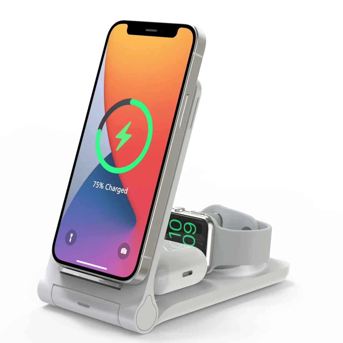 Portable 3 in 1 Mobile Phone Wireless Charger Multifunctional Foldable Universal Charger