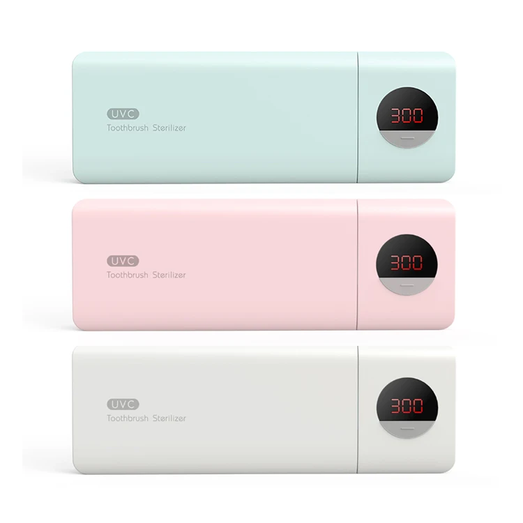 2020 горячая Распродажа Легкая установка настенная пластиковая коробка для дезинфекции зубной щетки UVC стерилизатор зубной щетки со светодиодным дисплеем