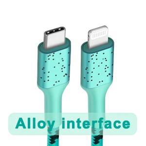 For iPhone Type C-L Cable Charger 3ft 6ft 10ft Nylon Braided 2.4A For iPhone Charging Cable Original Data Charger Cable