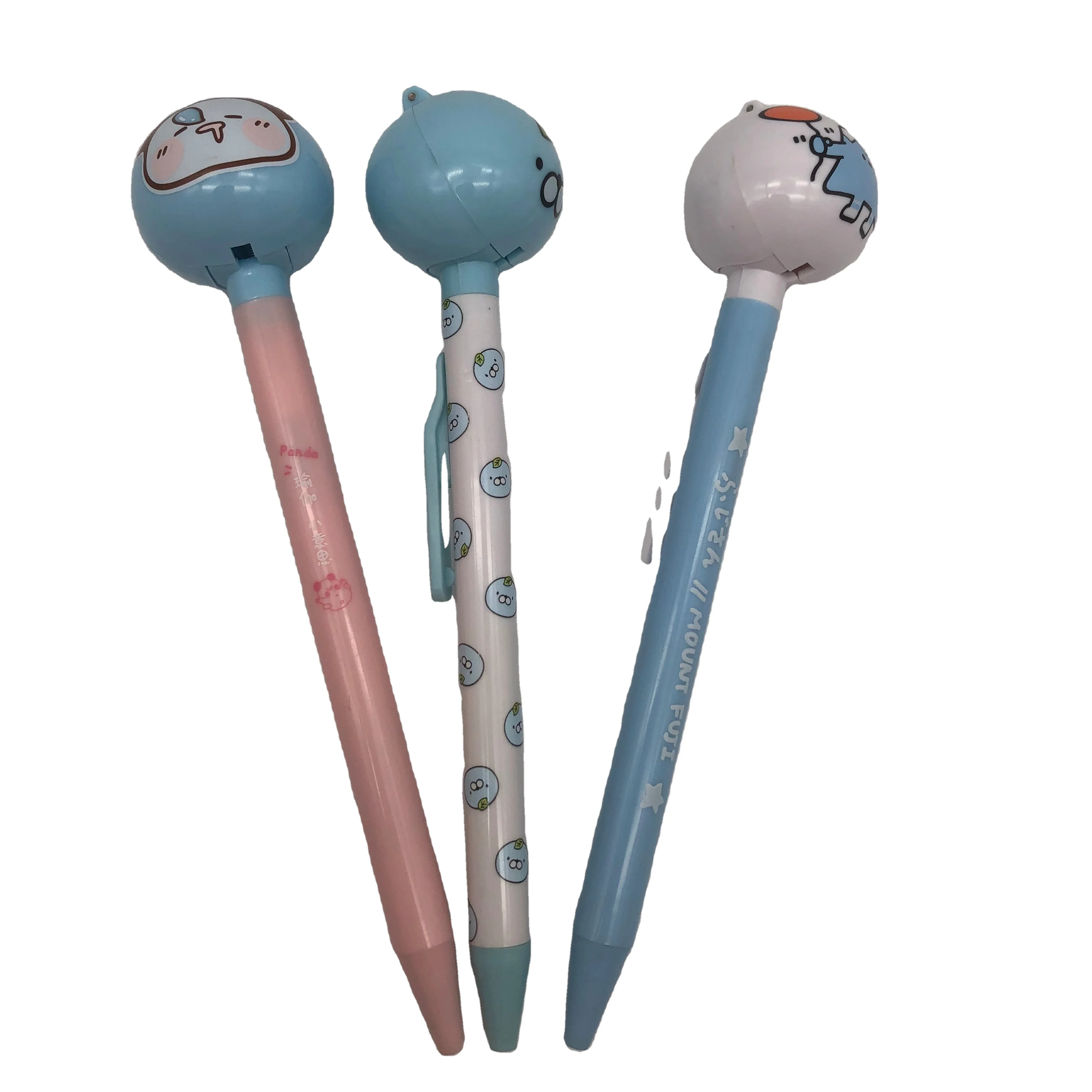 BSCI Universal Cartoon Character  Figure Pen Cute Pens Cartoon Move Retractable Cartoon Figure Pen