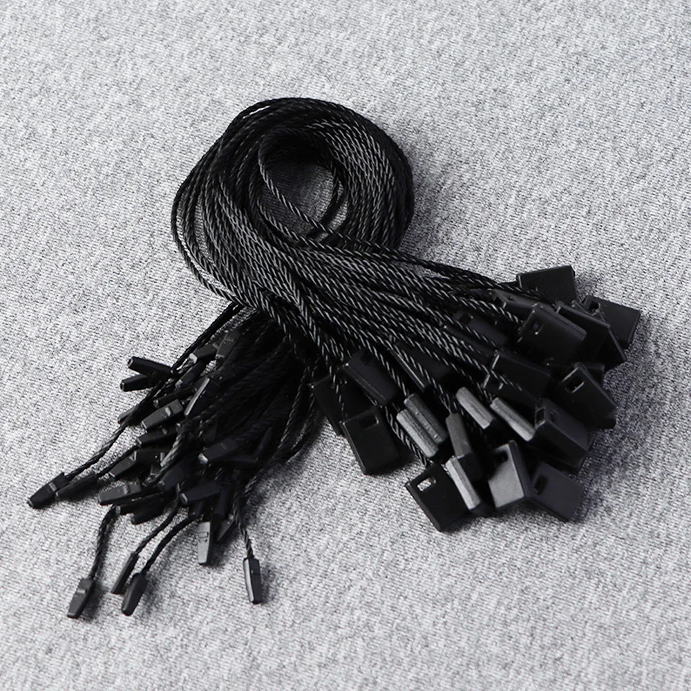 Golden Custom Garment Plastic Gift Tag Sustainable Emboss Logo String Hang Tag Brand Logo Clothing Tag PE OEM Shoes Store Logos