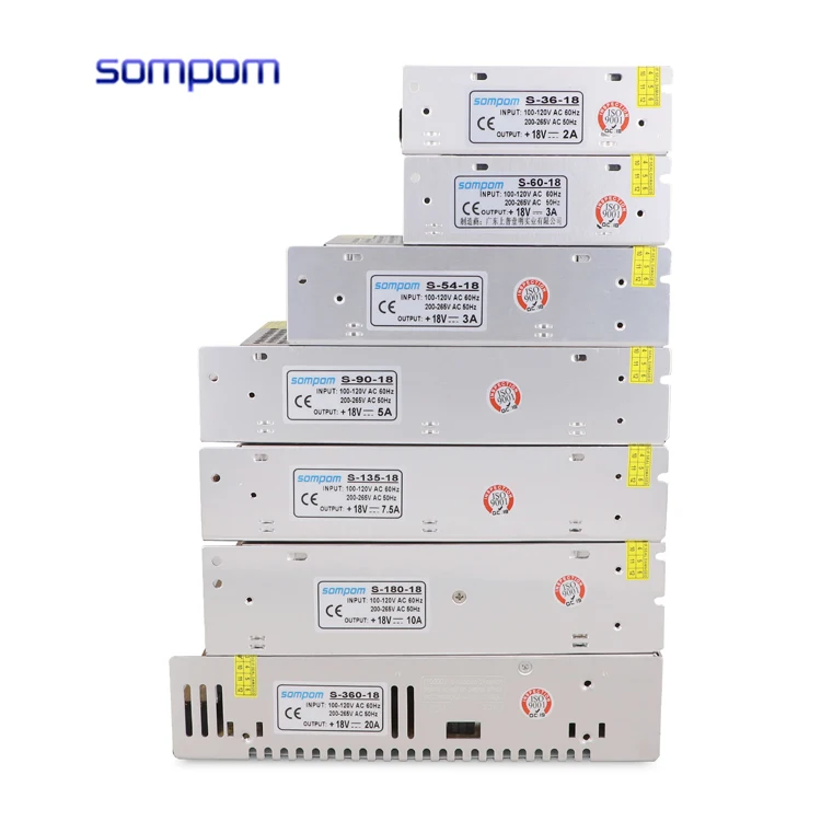 AC DC 12 В 60 Вт 100 120 150 200 1A 2A 3A 5A 8A 10A 20A 30A светодиодный драйвер 5V 12V 15V 24V 36V 48V Промышленный импульсный источник питания