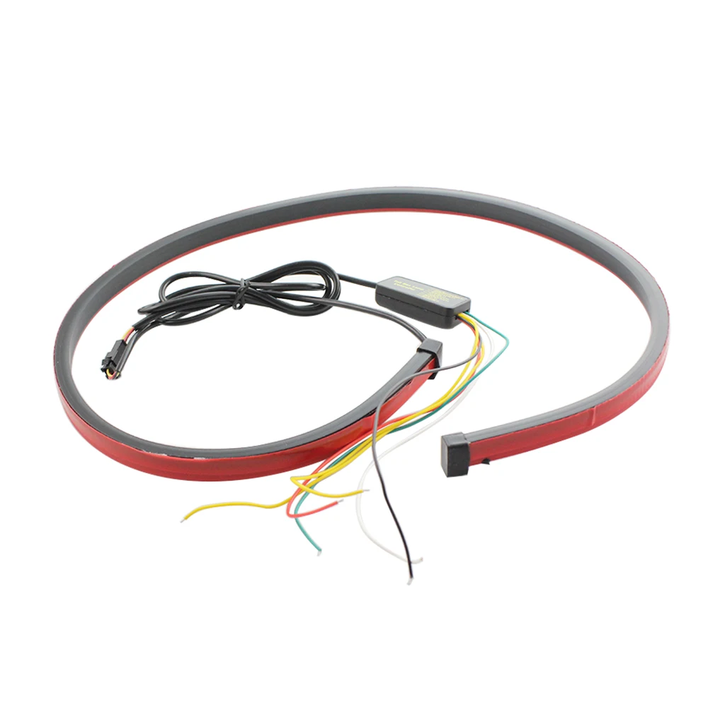 Red Auto High Mount Brake Stop Lights Accessories Car Styling Universal Additional Brake Lamp Warning Turn Signal LED Strips
