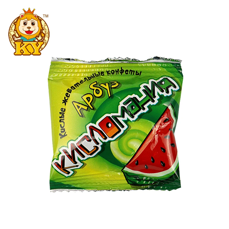 Hot Selling multiple flavors sour mixed fruity flavor rainbow gummy chewing candy