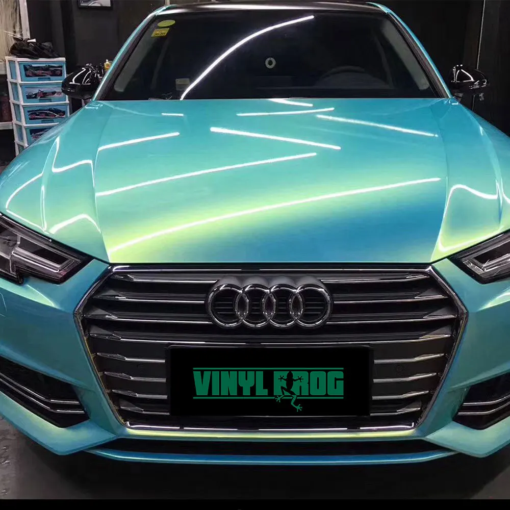 
Chameleon Frozen Color Glitter Reglective Car Full Body Vinyl Sticker Wrapping Film 