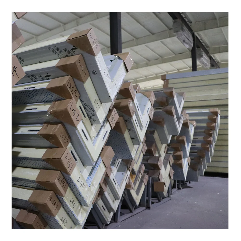 cool storage room polyurethane sandwich panel sandwich wall panel rockwool/pu panel