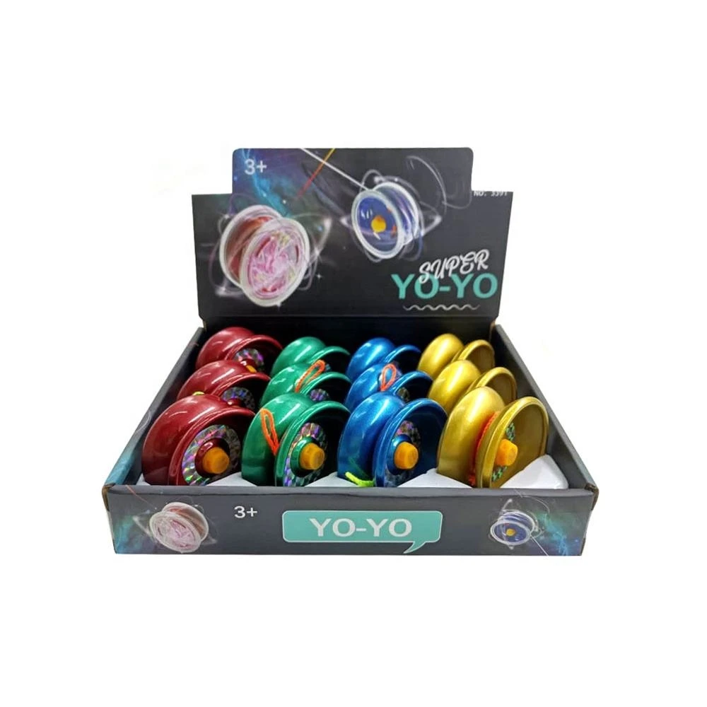 Hot sale children outdoor play game classic toy light up yoyo for kids