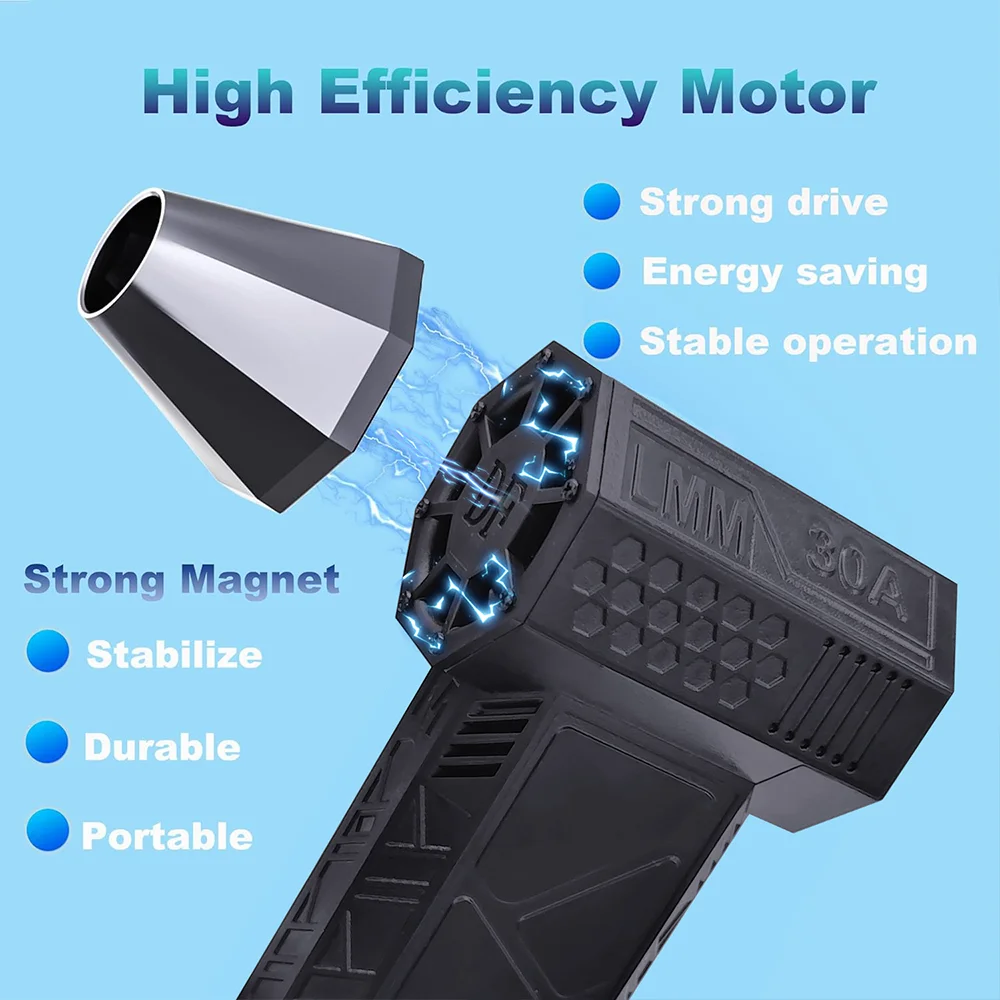 New Portable Mini Electric Turbo Fan Outdoor Small Jet Blower 130000Rpm Violent Turbo Fan For Car