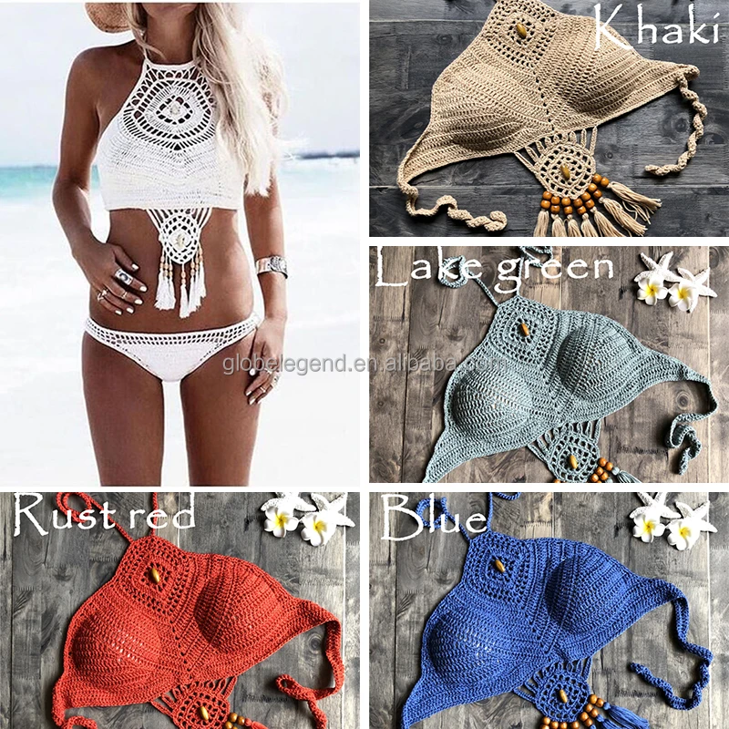 Fashion Swimsuit Hot Women Handmade Wholesale New Bathing Suit Beach Crochet Swimwear g string bikini set xxx photos