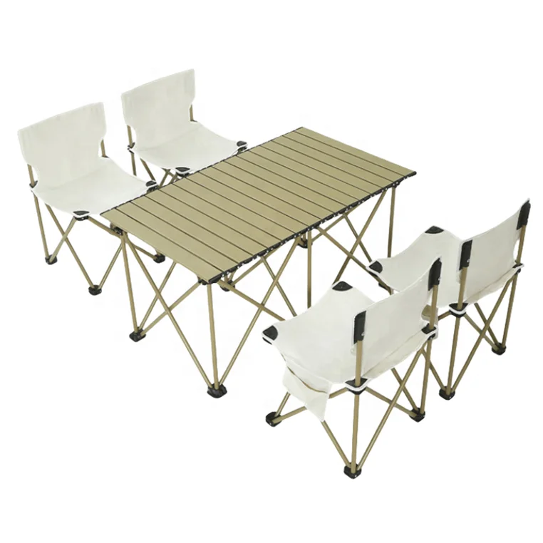 Polar Everest Factory Outdoor furniture camping accessories lightweight folding Chair Picnic Table Chair Set with portable bag