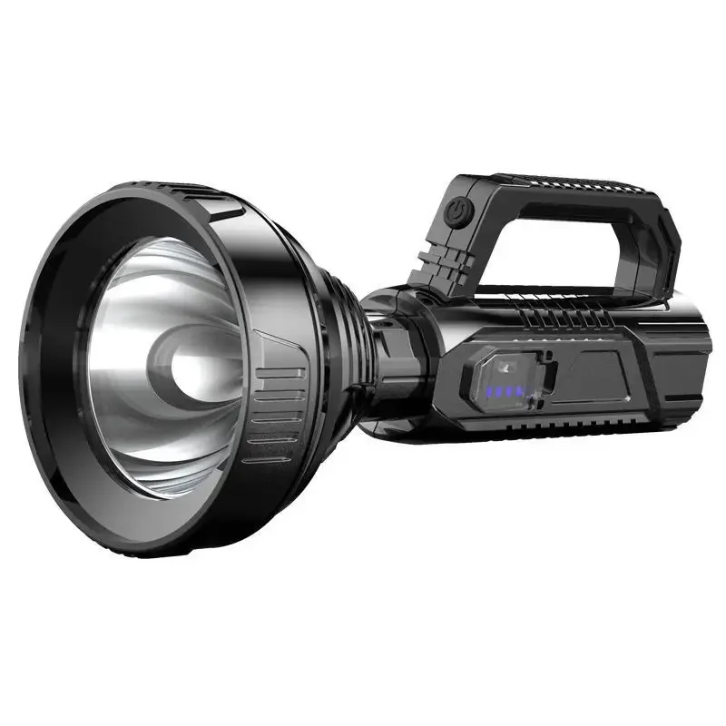 Outdoor High Powered Long Range Portable Light Torch Multifunctional LED Flashlight USB Rechargeable Searchlight