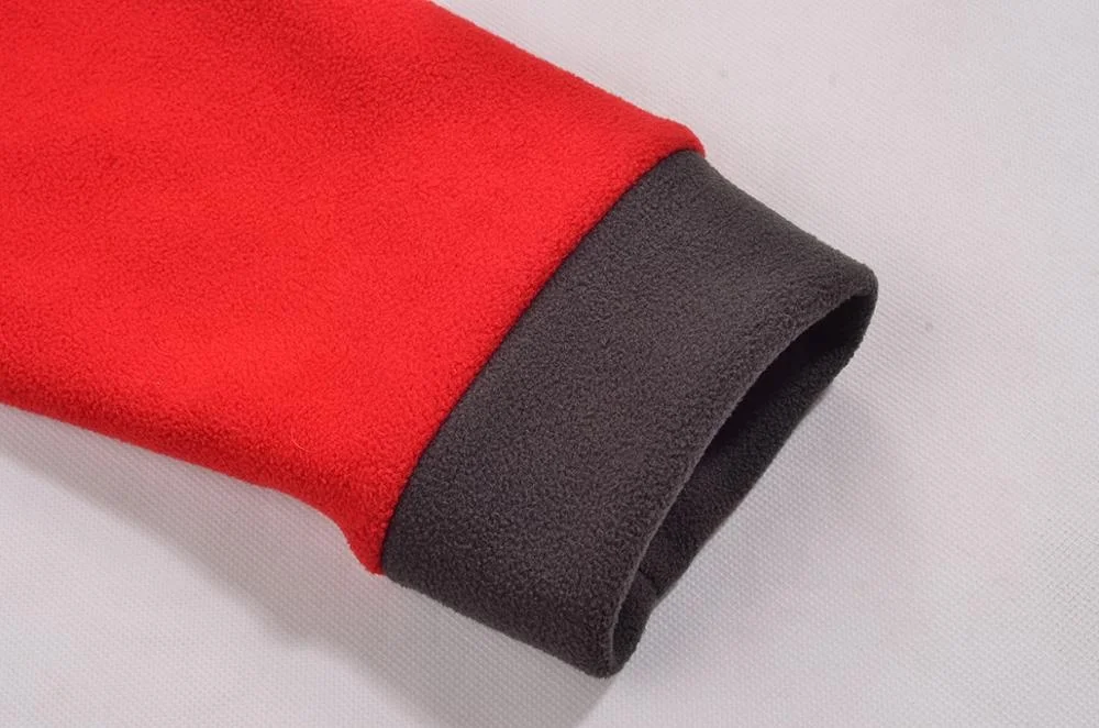 Мужская Толстая теплая флисовая куртка из 100% полиэстера с эластичными манжетами, оптовая продажа