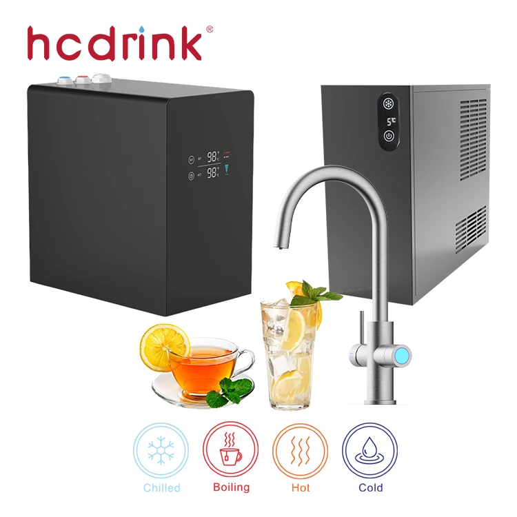Iwater Commercial New Style Kitchen Instant Heating Luxury Mixer Clear Pure Water Purifier Faucet  Chiller Machine