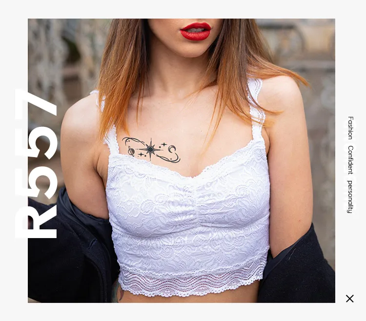 Custom star moon semi-permanent TEMPORARI TATTOO last 2 weeks waterproof Hena Tattoo Sticker factory supply Hand small tatu