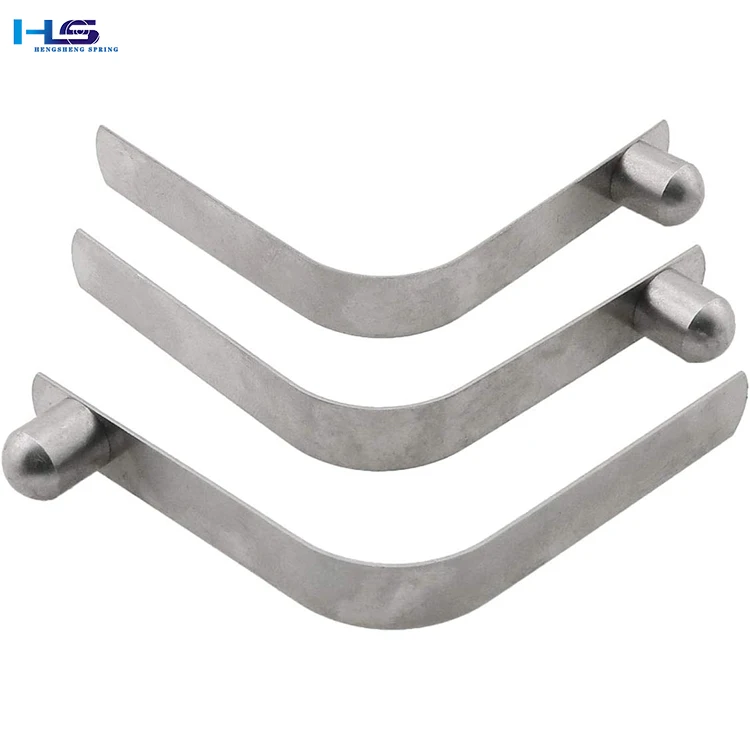 Hengsheng touch button  fastener spring clamp V-shaped  spring tube locking pin,tent pole push V shaped touch button spring