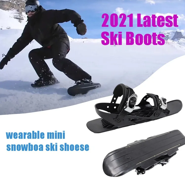 Youth Snowshoes Winter Outdoor Durable Thicken Ski Shoes Fits Men & Women All Size Adjustable Portable Mini Snowboarding Skates