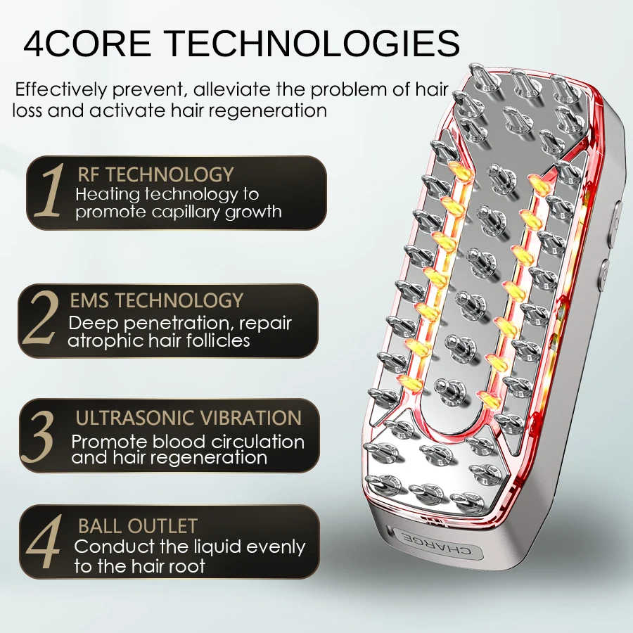 new product ideas 2024 hair growth machine for hair loss scalp massage comb  hair growth  treatment products