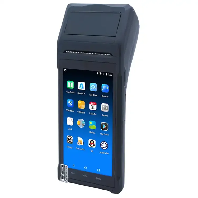 Portable Smart Mobile Android Pos Terminal Machine Nfc Card Reader Pos Payment System With Printer