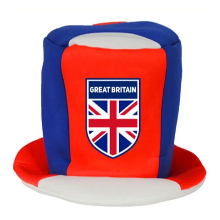 Custom USA Football Fans Cheering Hat Crazy Carnival Soccer Party American Hat with Country Flag