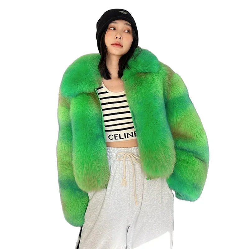 CY поддержка по индивидуальному заказу; Большие размеры оптовая продажа зима лисий мех куртка из натуральной кожи монгольский шуба для женщин