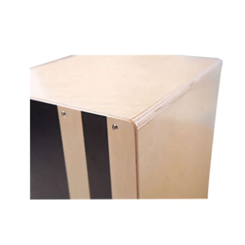 GECKO CL11BN Cajon box drum factory best price Natural Black wood Birch wood joinery playing surface wooden box drum for sale