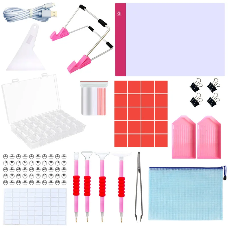 Factory Price Wholesale A3 A4 LED Light Pad 5d Diamond Painting Tool Kits Writing Sketch Drawing Board Tracing LED Pad