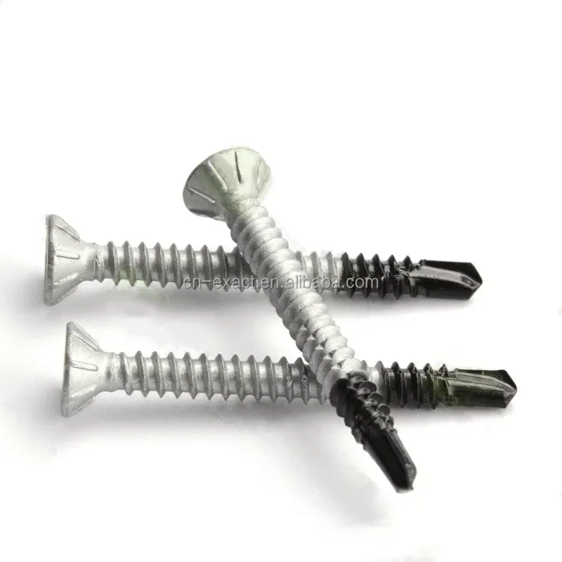 Factory fastener Taiwan quality Hexagon Flange Stainless Steel Bi-Metal Self Drilling screws BiMetal Screw