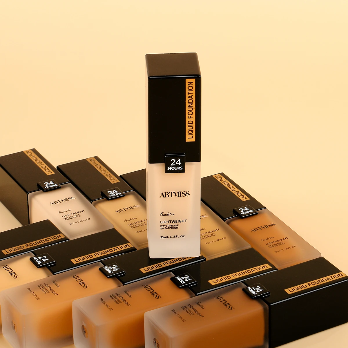 high quality vegan waterproof and matte for black skin bb cream face natural romantic mineral make up powder palette